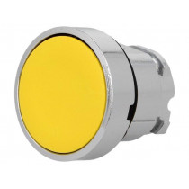 ZB4BA5; Switch: push-button; Stabl.pos: 1; 22mm; yellow; Illumin: none; IP66; SCHNEIDER ELECTRIC