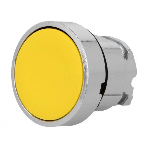 ZB4BA5; Switch: push-button; Stabl.pos: 1; 22mm; yellow; Illumin: none; IP66; SCHNEIDER ELECTRIC