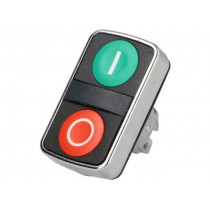 ZB4BA7341; Switch: double; Stabl.pos: 1; 22mm; green/red; Illumin: none; IP66; SCHNEIDER ELECTRIC