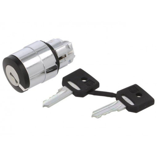 ZB4BG0; Switch: rotary with key; Stabl.pos: 3; 22mm; black; Illumin: none; SCHNEIDER ELECTRIC
