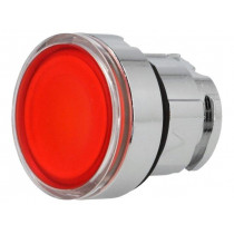 ZB4BH043; Switch: push-button; Stabl.pos: 2; 22mm; red; IP66; Pushbutton: flat; SCHNEIDER ELECTRIC