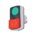 ZB4BL7340; Switch: double; Stabl.pos: 1; 22mm; green/red; Illumin: none; IP66; SCHNEIDER ELECTRIC
