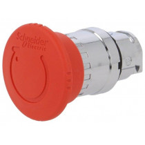 ZB4BS844; Switch: emergency stop; Stabl.pos: 2; 22mm; red; Illumin: none; IP66; SCHNEIDER ELECTRIC