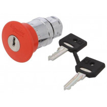 ZB4BS944; Switch: emergency stop with key; Stabl.pos: 2; 22mm; red; IP66; SCHNEIDER ELECTRIC