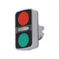 ZB4BW7A3740; Switch: double; Stabl.pos: 1; 22mm; green/red; IP66; Pos: 2; Ø22mm; SCHNEIDER ELECTRIC