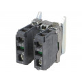 ZB4BZ103; Contact block; 22mm; Harmony XB4; -25÷70°C; front fixing; SCHNEIDER ELECTRIC