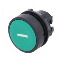 ZB5AA331; Switch: push-button; Stabl.pos: 1; 22mm; green; Illumin: none; IP66; SCHNEIDER ELECTRIC