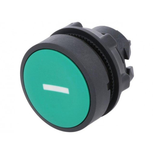 ZB5AA331; Switch: push-button; Stabl.pos: 1; 22mm; green; Illumin: none; IP66; SCHNEIDER ELECTRIC