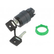 ZB5AG2; Switch: rotary with key; Stabl.pos: 2; 22mm; black; Illumin: none; SCHNEIDER ELECTRIC
