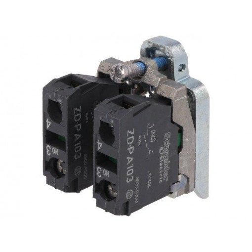 ZD4PA103; Contact block; 22mm; Harmony XB4; -25÷70°C; front fixing; SCHNEIDER ELECTRIC