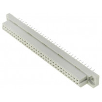 ZDIN-BF-64P; Plug; DIN 41612; type B; female; PIN: 64; a+b; THT; straight; len.4mm; NINIGI