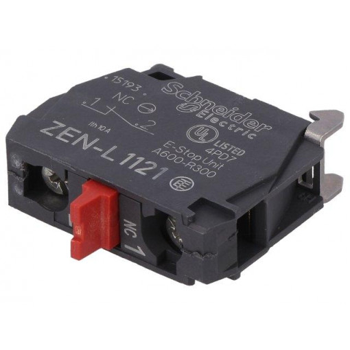ZENL1121; Contact block; 22mm; Harmony XB5; for back plate; Contacts: NC; SCHNEIDER ELECTRIC