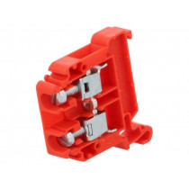 ZG-G10 A11-8307; Splice terminal: rail; 0.5÷10mm2; ways: 1; terminals: 2; red; TS35; POKÓJ