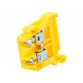 ZG-G10 A11-8301; Splice terminal: rail; 0.5÷10mm2; ways: 1; terminals: 2; yellow; POKÓJ