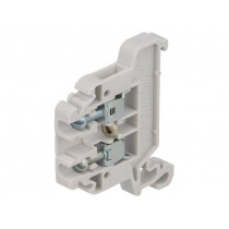 ZG-G2,5 A11-8108; Splice terminal: rail; 0.5÷2.5mm2; ways: 1; terminals: 2; grey; TS35; POKÓJ