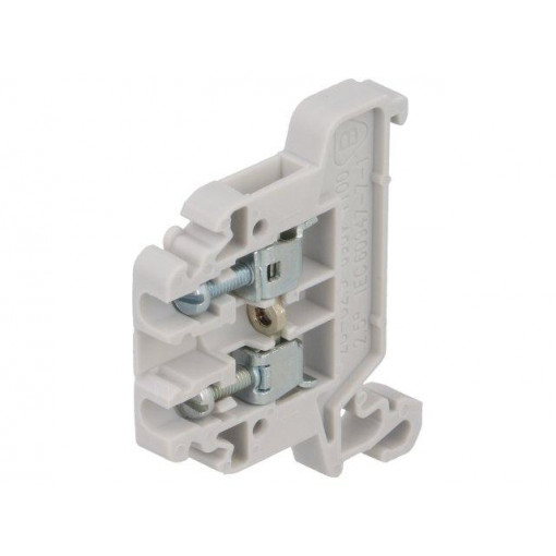ZG-G2,5 A11-8108; Splice terminal: rail; 0.5÷2.5mm2; ways: 1; terminals: 2; grey; TS35; POKÓJ