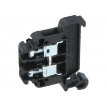 ZG-G4 A11-8203; Splice terminal: rail; 0.5÷4mm2; ways: 1; terminals: 2; black; TS35; POKÓJ