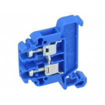 ZG-G4 A11-8206; Splice terminal: rail; 0.5÷4mm2; ways: 1; terminals: 2; blue; TS35; POKÓJ