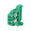 ZG-G4 A11-8205; Splice terminal: rail; 0.5÷4mm2; ways: 1; terminals: 2; green; TS35; POKÓJ ZG-G4 A11-8205; Splice terminal: rail; 0.5÷4mm2; ways: 1; terminals: 2; green; TS35; POKÓJ