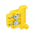 ZG-G4 A11-8201; Splice terminal: rail; 0.5÷4mm2; ways: 1; terminals: 2; yellow; TS35; POKÓJ ZG-G4 A11-8201; Splice terminal: rail; 0.5÷4mm2; ways: 1; terminals: 2; yellow; TS35; POKÓJ