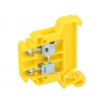 ZG-G4 A11-8201; Splice terminal: rail; 0.5÷4mm2; ways: 1; terminals: 2; yellow; TS35; POKÓJ