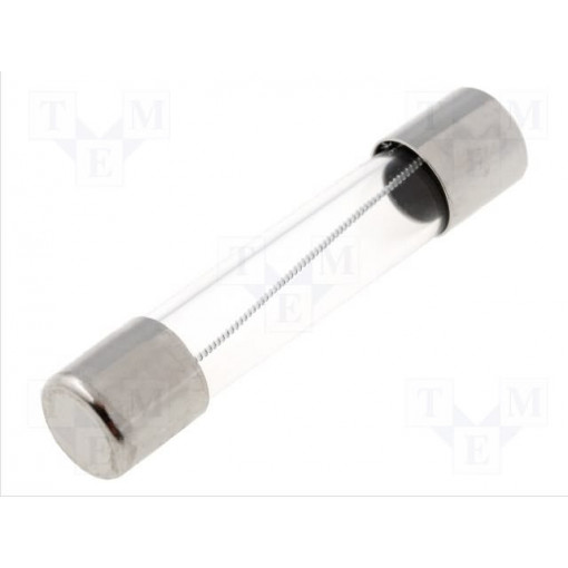 632.317; Fuse: fuse; time-lag; 1A; 250VAC; cylindrical,glass; 6,3x32mm; ESKA