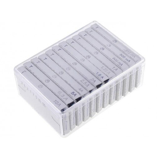 632.830; Kit contents: fuses; fuse; 6,3x32mm; Range of val: 315mA÷10A; ESKA 632.830; Kit contents: fuses; fuse; 6,3x32mm; Range of val: 315mA÷10A; ESKA