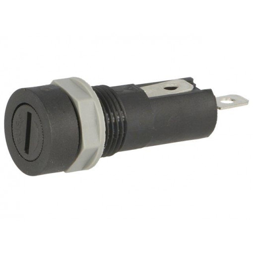 PTF/70; Fuse holder; cylindrical fuses; 5x20mm; 10A; Mounting: on panel; Stelvio Kontek PTF/70; Fuse holder; cylindrical fuses; 5x20mm; 10A; Mounting: on panel; Stelvio Kontek
