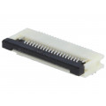 ZIF0520DH-CF25; Connector: FFC (FPC); horizontal; PIN: 20; ZIF,bottom contacts; Riverdi