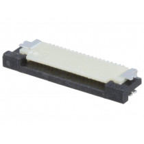 ZIF0520UH; Connector: FFC (FPC); horizontal; PIN: 20; ZIF,top contacts; SMT; Riverdi