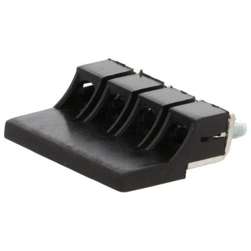 ZKN-2,5-4 A42-5133; Screw bridge; Application: ZUG-2,5; ways: 4; black; POKÓJ