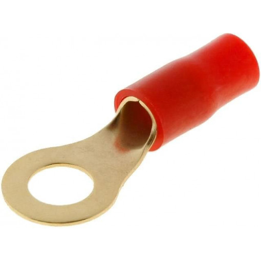 30.4700-12; Terminal: ring; M8; 10mm2; gold-plated; insulated; red; ACV