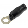 30.4700-73; Terminal: ring; M6; 16mm2; gold-plated; insulated; black; ACV