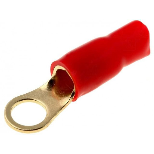 30.4700-62; Terminal: ring; M8; 16mm2; gold-plated; insulated; red; ACV 30.4700-62; Terminal: ring; M8; 16mm2; gold-plated; insulated; red; ACV
