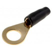 30.4700-47; Terminal: ring; M8; 6mm2; gold-plated; insulated; black; ACV