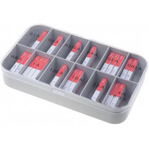 520.800; Kit contents: fuses; fuse; 5x20mm; Range of val: 100mA÷6,3A; ESKA