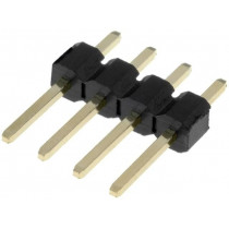 DS1021-1*4SF1-1; Pin header; pin strips; male; PIN: 4; straight; 2.54mm; THT; 1x4; CONNFLY