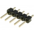 DS1021-1*5SF1-1; Pin header; pin strips; male; PIN: 5; straight; 2.54mm; THT; 1x5; CONNFLY DS1021-1*5SF1-1; Pin header; pin strips; male; PIN: 5; straight; 2.54mm; THT; 1x5; CONNFLY