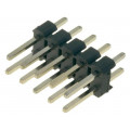 DS1021-2*5SF11; Pin header; pin strips; male; PIN: 10; straight; 2.54mm; THT; 2x5; CONNFLY