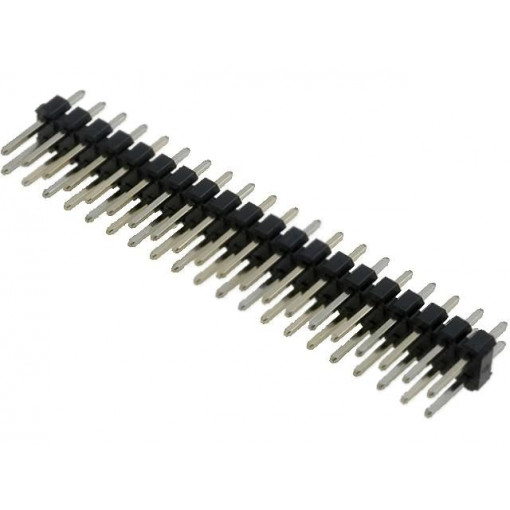 DS1021-2*20SF11; Pin header; pin strips; male; PIN: 40; straight; 2.54mm; THT; 2x20; CONNFLY
