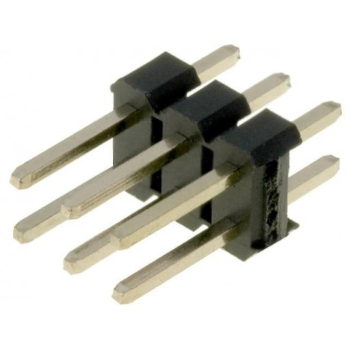 DS1021-2*3SF1-1; Pin header; pin strips; male; PIN: 6; straight; 2.54mm; THT; 2x3; CONNFLY