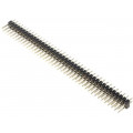 DS1021-2*40SF11; Pin header; pin strips; male; PIN: 80; straight; 2.54mm; THT; 2x40; CONNFLY DS1021-2*40SF11; Pin header; pin strips; male; PIN: 80; straight; 2.54mm; THT; 2x40; CONNFLY