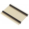 ZL2038-40; Pin header; pin strips; male; PIN: 40; double deck; straight; THT; NINIGI ZL2038-40; Pin header; pin strips; male; PIN: 40; double deck; straight; THT; NINIGI