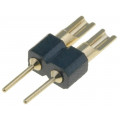 DS1004-02-1*2-3B; Adapter; pin strips; PIN: 2; straight; 2.54mm; THT,soldering; 1x2; CONNFLY DS1004-02-1*2-3B; Adapter; pin strips; PIN: 2; straight; 2.54mm; THT,soldering; 1x2; CONNFLY