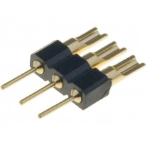 DS1004-02-1*3-3B; Adapter; pin strips; PIN: 3; straight; 2.54mm; THT,soldering; 1x3; CONNFLY