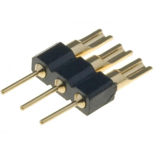 DS1004-02-1*3-3B; Adapter; pin strips; PIN: 3; straight; 2.54mm; THT,soldering; 1x3; CONNFLY