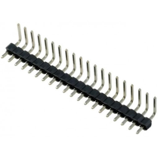 DS1022-1*20RUF1-1; Pin header; pin strips; male; PIN: 20; angled 90°; 2.54mm; THT; 1x20; CONNFLY