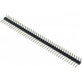 DS1022-1*40RDF1; Pin header; pin strips; male; PIN: 40; angled 90°; 2.54mm; THT; 1x40; CONNFLY