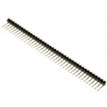 DS1022-1*40RUF11; Pin header; pin strips; male; PIN: 40; angled 90°; 2.54mm; THT; 1x40; CONNFLY DS1022-1*40RUF11; Pin header; pin strips; male; PIN: 40; angled 90°; 2.54mm; THT; 1x40; CONNFLY