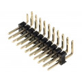 DS1022-2*10RF11; Pin header; pin strips; male; PIN: 20; angled 90°; 2.54mm; THT; 2x10; CONNFLY DS1022-2*10RF11; Pin header; pin strips; male; PIN: 20; angled 90°; 2.54mm; THT; 2x10; CONNFLY